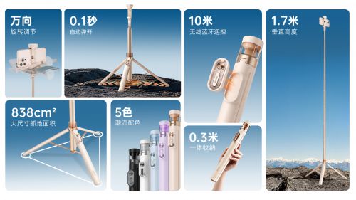 “落地开”自拍杆新纪元！ 重新定义影像自由人生就是博-尊龙凯时SEAJIC施吉客开启(图4)